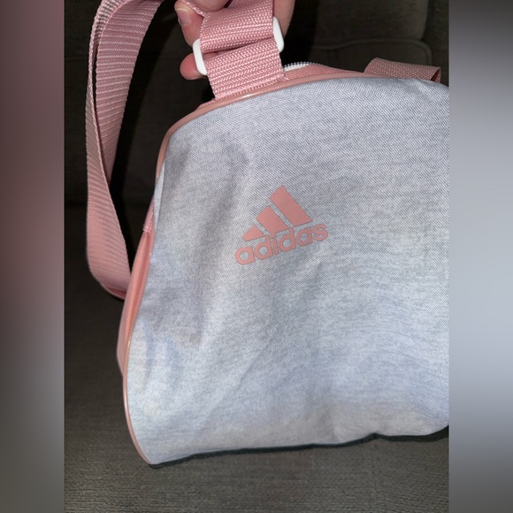 Adidas Pink and White Sports Bag - Picture 3 of 6